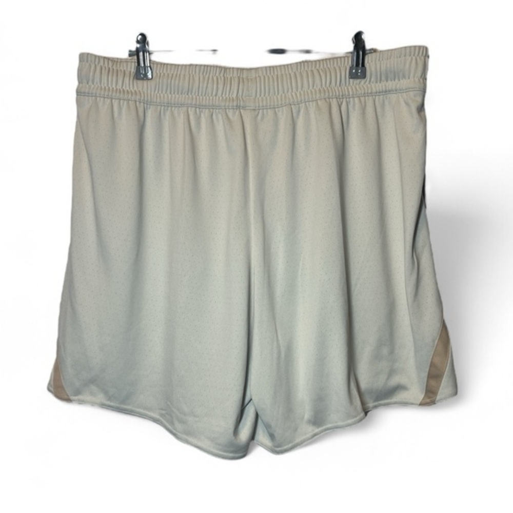 adidas Select Women XLBeige Loose Fit Gym Training Drawstring Basketball Shorts - Picture 2 of 5
